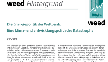 Link zu WEED Hintergrund Energiepolitik