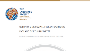 Link zum Leitfaden Überprüfung sozialer Verantwortung entlang der Lieferkette