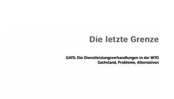 Link zur Broschüre Die letzte Grenze
