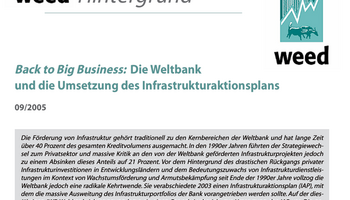Link zu WEED Hintergrund Back to Big Business