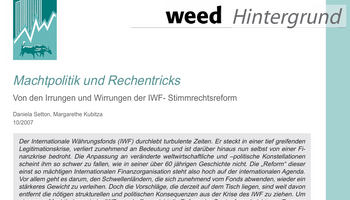 Link zu Hintergrundpapier IWF Stimmrechtsreform