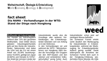 Link zum Factsheet NAMA - Marktzugang für nicht-landwirtschaftliche Produkte