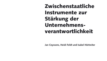 Link zur Broschüre Zwischenstaatliche Instrumente