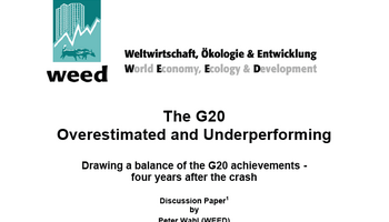 Dikussionspapier Die G20 - überschätzt und unterdurchschnittlich erfolgreich (englisch)