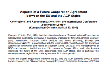 Link zu Memorandum Apects of a Future Cooperation Agreement between the EU and the ACP States