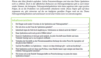 Link zum Q&A Nahrungsmittelspekulation