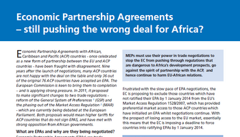 Link zu Economic Partnership Agreements: immer noch den falschen Deal für Afrika vorantreiben? (englisch)