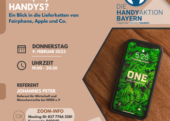 Diese Online-Veranstaltung beleuchtet Lieferketten von Smartphones und die Verantwortung von Herstellern
