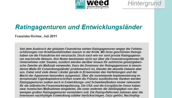 Link zum Infoblatt Ratingagenturen und Entwicklungsländer