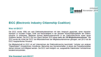 Link zum Infoblatt Electronic Industry Citizenship Coalition (EICC)