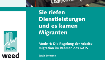Link zur Broschüre Sie riefen Dienstleistungen und es kamen Migranten