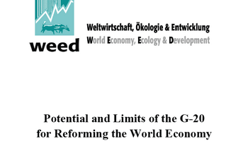 Link zum Diskussionspapier Potential und Grenzen der G20 hinsichtlich einer nachhaltigen Entwicklung